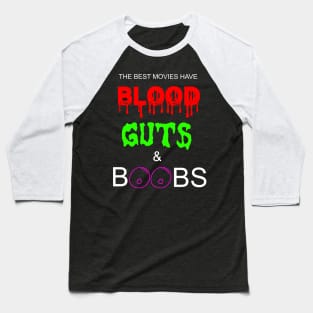 Blood Guts & Boobs Baseball T-Shirt